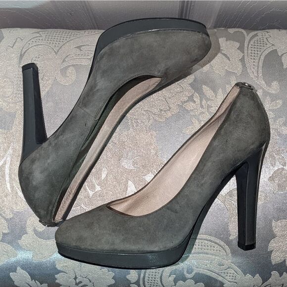 MICHAEL Michael Kors Shoes - Michael Kors Gray Suede 4 Inch Heels